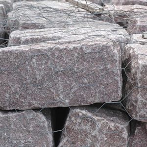 Granite Pink Cobblestone Rock Swatch