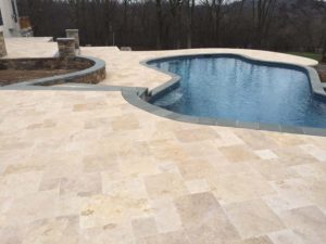 Ivory Travertine Flagstone Pavers Image 8