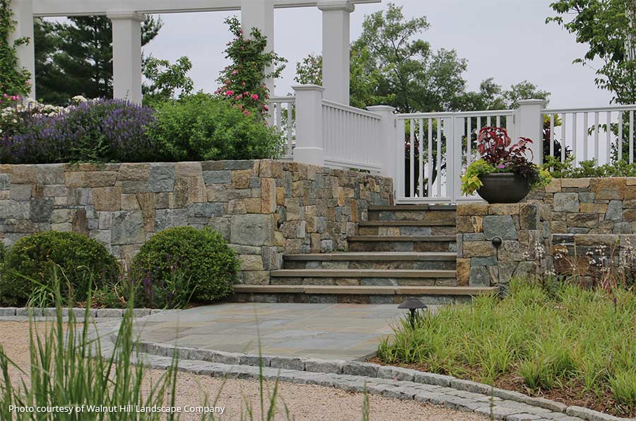 McDonald Project - Stone Steps solution for steep slope, Louisville area of  Knox - Traditional - Landscape - Other - by Willow Ridge Garden Center &  Landscaping