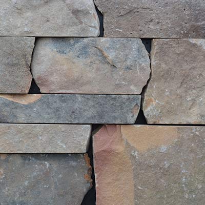 Smokey Ridge Natural Facing European Ledgestone Thin Stone Veneer Swatch