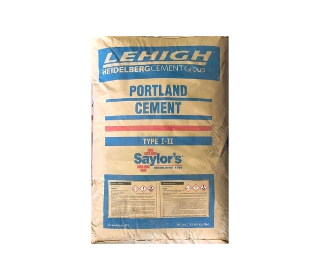 Lehigh Portland Cement Type I & II 94lb Bags<br />
