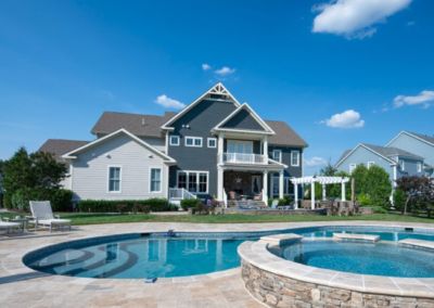 Philadelphia Travertine pool installation