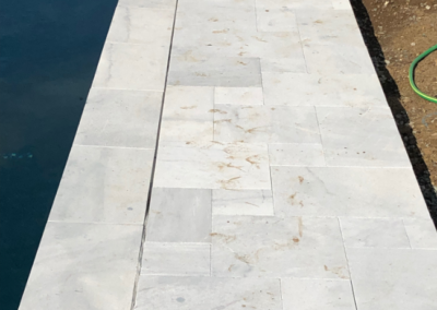 Afyon White Marble installed