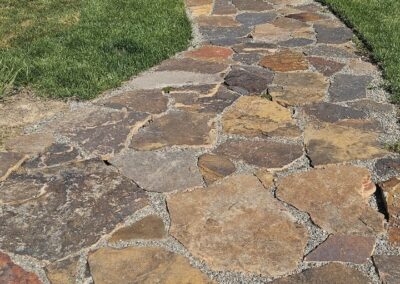 Sleepy Hollow irregular flagstone installed in pathway