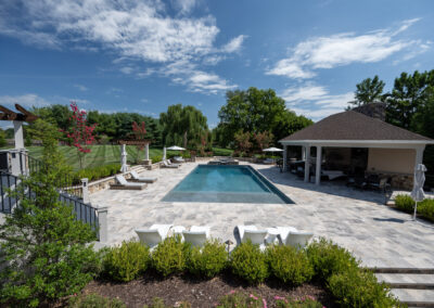 silver travertine pool image