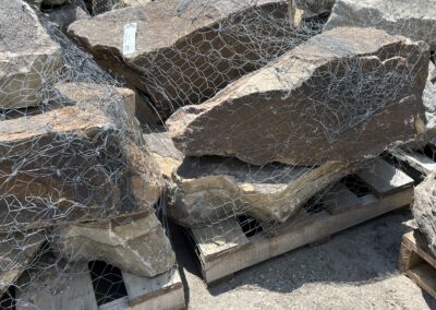 Sugar Loaf boulders on a pallet