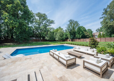 walnut travertine pool