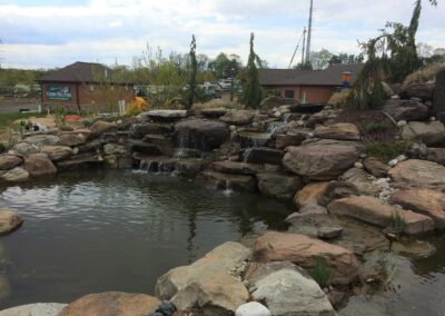 PA Boulders near pond