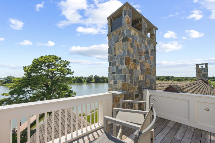 Stone Fireplace on Maryland Home