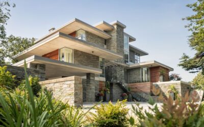 Thin Wall Stone Veneer on a Waterfront Estate Renovation Near Annapolis, MD — The Glass House